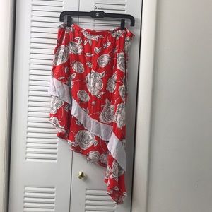 COPY - COPY - ANTHRO-JAASE Red floral high low bo…